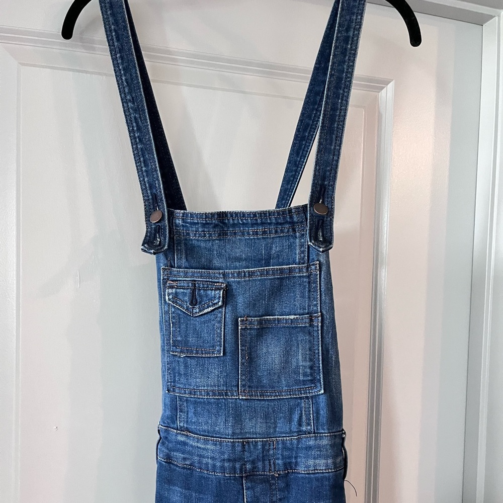 Free People Denim Overalls